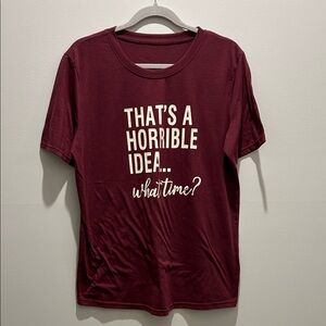 Maroon Graphic T-Shirt